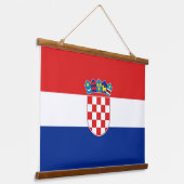 Tapisserie murale avec drapeau de Croatie (Angulaire)
