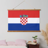Tapisserie murale avec drapeau de Croatie (Chambre à coucher)
