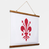 Tapisserie murale avec drapeau de Florence, Italie (Angulaire)