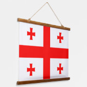 Tapisserie murale avec drapeau de Géorgie (Angulaire)