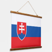 Tapisserie murale avec drapeau de la Slovaquie (Angulaire)