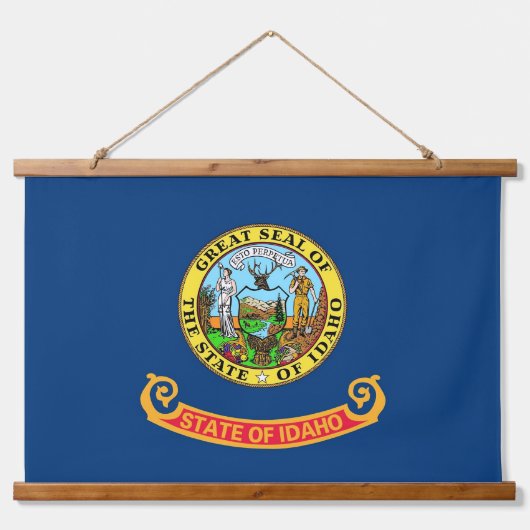 Tapisserie murale avec drapeau de l'Idaho, U.S.A. (Devant)