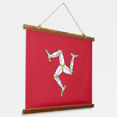 Tapisserie murale avec drapeau de l'île de Man (Angulaire)