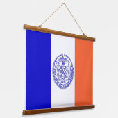 Tapisserie murale avec drapeau de New York City, U (Angulaire)