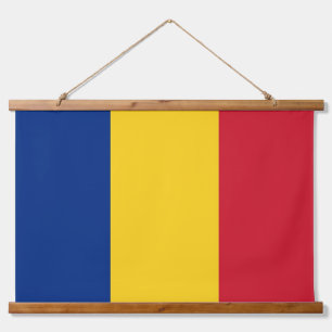 Tapisserie murale avec drapeau de Roumanie