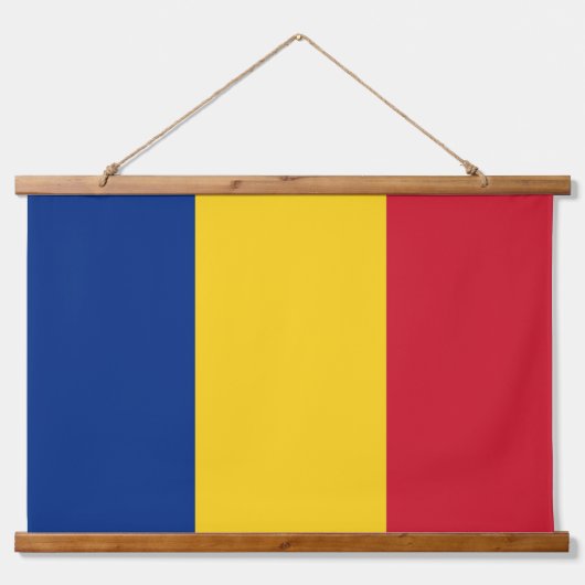 Tapisserie murale avec drapeau de Roumanie (Devant)