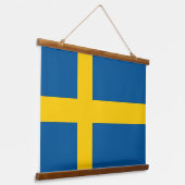 Tapisserie murale avec drapeau de Suède (Angulaire)