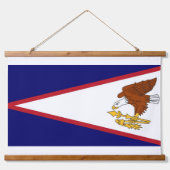 Tapisserie murale avec drapeau des Samoa américain (Devant)