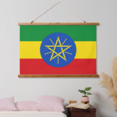 Tapisserie murale avec drapeau d'Ethiopie (Chambre à coucher)