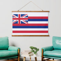 Tapisserie murale avec drapeau d'Hawaii, U.S.A.
