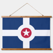 Tapisserie murale avec drapeau d'Indianapolis, U.S (Devant)