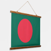 Tapisserie murale avec drapeau du Bangladesh (Angulaire)