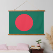 Tapisserie murale avec drapeau du Bangladesh (Chambre à coucher)
