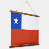 Tapisserie murale avec drapeau du Chili (Angulaire)