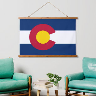 Tapisserie murale avec drapeau du Colorado, U.S.A.