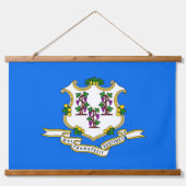 Tapisserie murale avec drapeau du Connecticut, U.S (Devant)