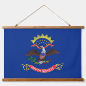 Tapisserie murale avec drapeau du Dakota du Nord, (Devant)
