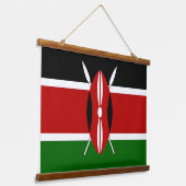 Tapisserie murale avec drapeau du Kenya (Angulaire)