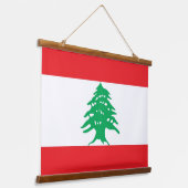 Tapisserie murale avec drapeau du Liban (Angulaire)