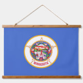 Tapisserie murale avec drapeau du Minnesota, U.S.A (Devant)