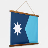 Tapisserie murale avec drapeau du Minnesota, USA (Angulaire)