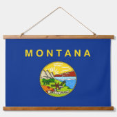 Tapisserie murale avec drapeau du Montana, États-U (Devant)