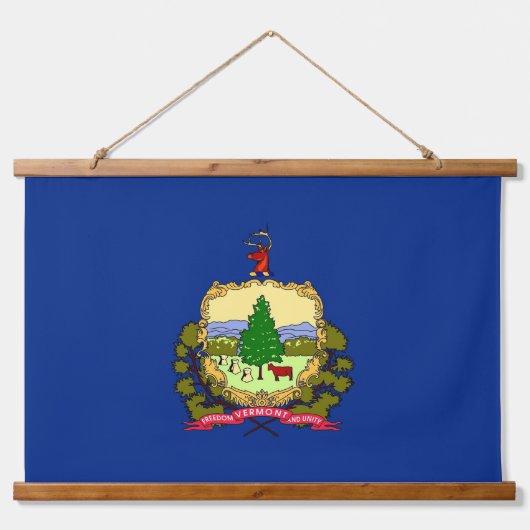 Tapisserie murale avec drapeau du Vermont State, U (Devant)