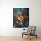 Tapisserie murale avec symbole du zodiaque (En situation)