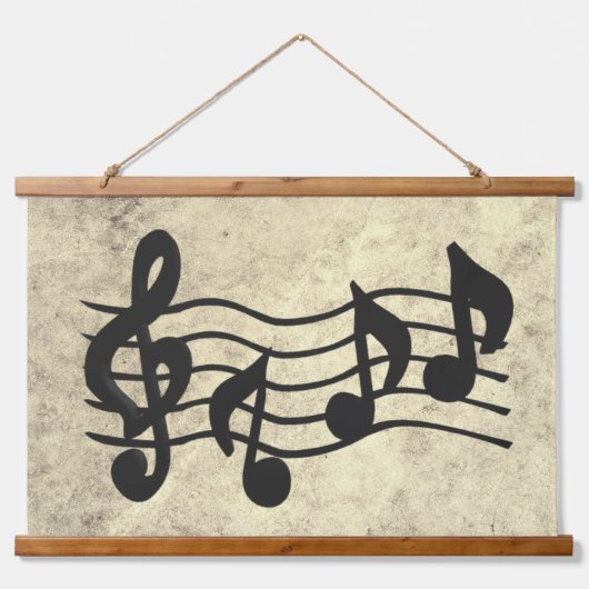 Tapisserie murale cadre en bois - Hanging Harmony (Devant)