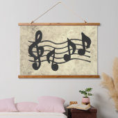 Tapisserie murale cadre en bois - Hanging Harmony (Chambre à coucher)