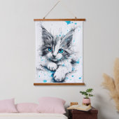 tapisserie murale chat kitty (Chambre à coucher)