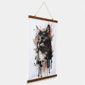 tapisserie murale chat minou (Angulaire)