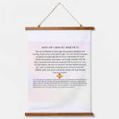 Tapisserie murale coupée en bois ; Fils de Dieu au (Recto)