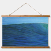 Tapisserie murale coupée en bois, surf la longue p (Recto)