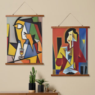 Tapisserie murale cubiste Abstraite
