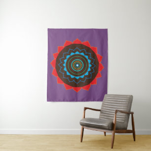 Tapisserie murale d'art mandala