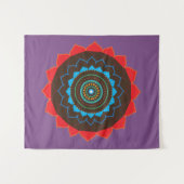 Tapisserie murale d'art mandala (Devant (Horizontal))