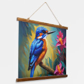 Tapisserie murale d'Azure Kingfisher (Angulaire)