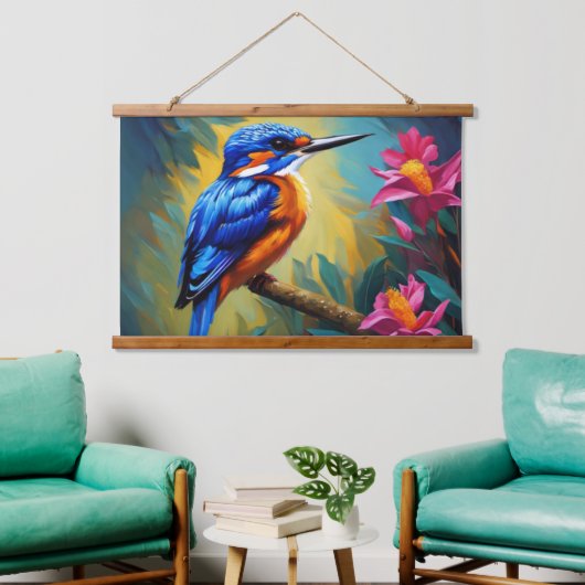 Tapisserie murale d'Azure Kingfisher (Salon)