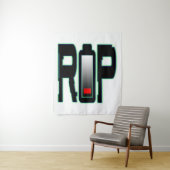 Tapisserie murale de batterie RIP (En situation)