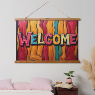 Tapisserie murale de BIENVENUE