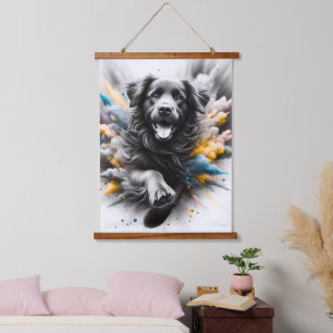 tapisserie murale de chien art amoureux des animau