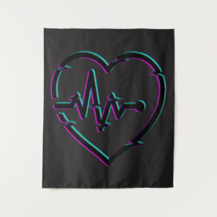 Tapisserie murale de contrôle cardiaque