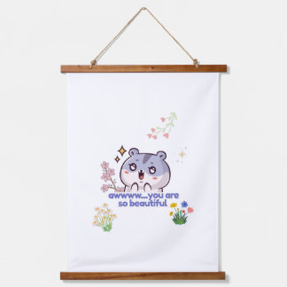 Tapisserie murale de hamster esthétique mignonne
