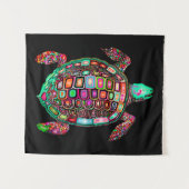 Tapisserie murale de la tortue bohémienne (Devant (Horizontal))