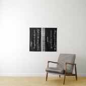 Tapisserie murale de musique (En situation (horizontale))