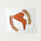 Tapisserie murale de poule (Devant (Horizontal))