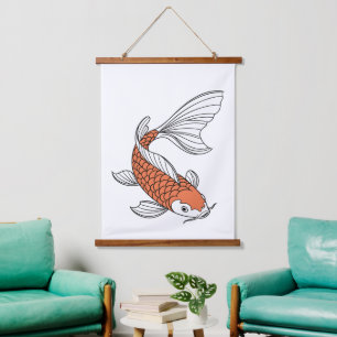 Tapisserie murale décorative élégante en forme de