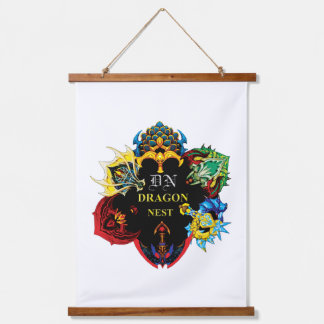 Tapisserie murale du nid de dragon blanc
