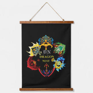 Tapisserie murale du nid de dragon noir